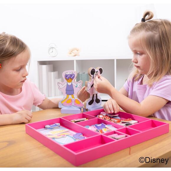 Melissa & Doug Minnie Mouse Daisy Duck Deluxe Wooden Magnetic Dress-Up NWT - Picture 8 of 9